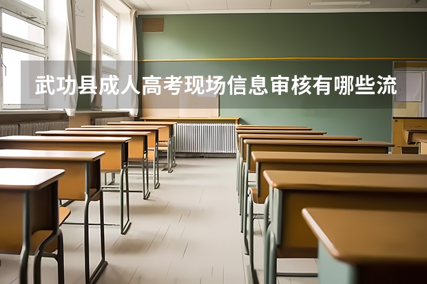 武功县成人高考现场信息审核有哪些流程？