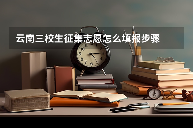 云南三校生征集志愿怎么填报步骤