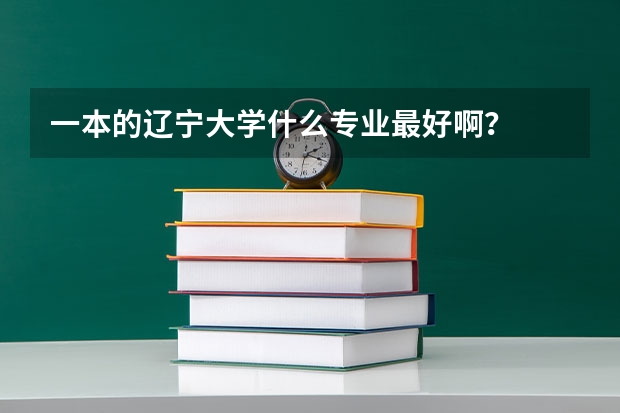 一本的辽宁大学什么专业最好啊？