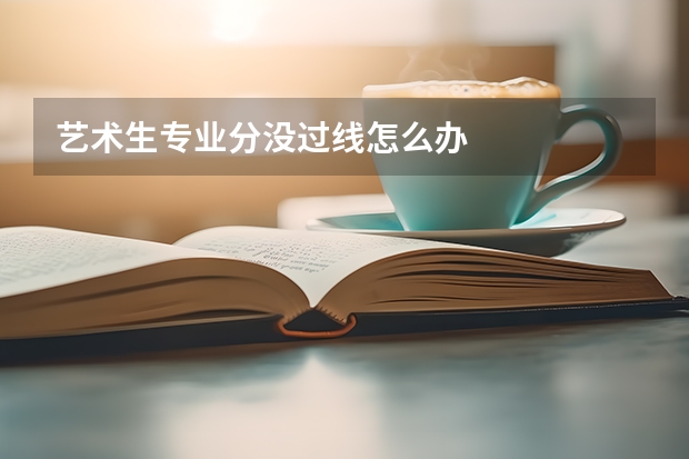 艺术生专业分没过线怎么办