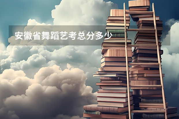 安徽省舞蹈艺考总分多少