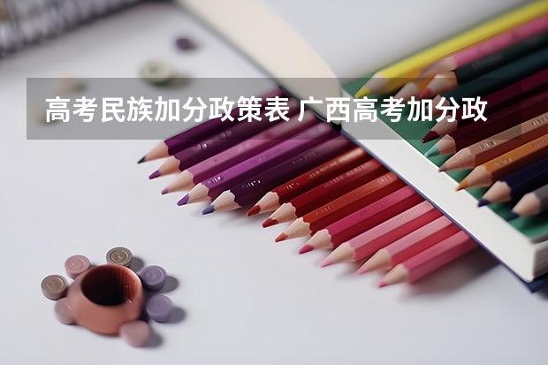 高考民族加分政策表 广西高考加分政策2024