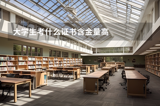 大学生考什么证书含金量高