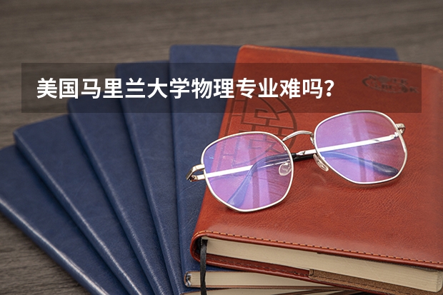 美国马里兰大学物理专业难吗？
