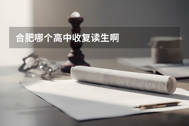 合肥哪个高中收复读生啊