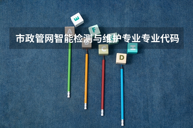 市政管网智能检测与维护专业专业代码是多少