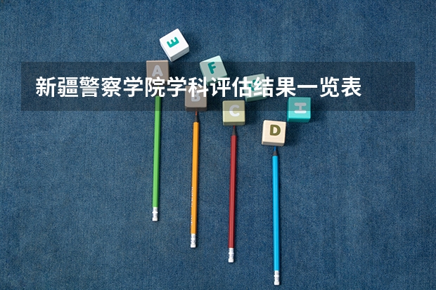 新疆警察学院学科评估结果一览表