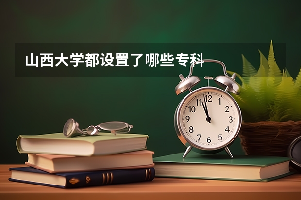 山西大学都设置了哪些专科