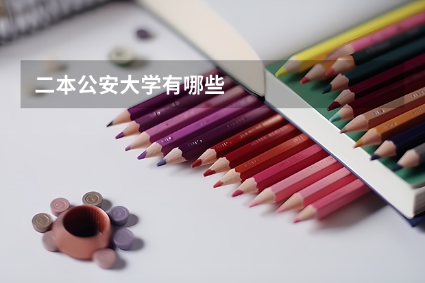 二本公安大学有哪些