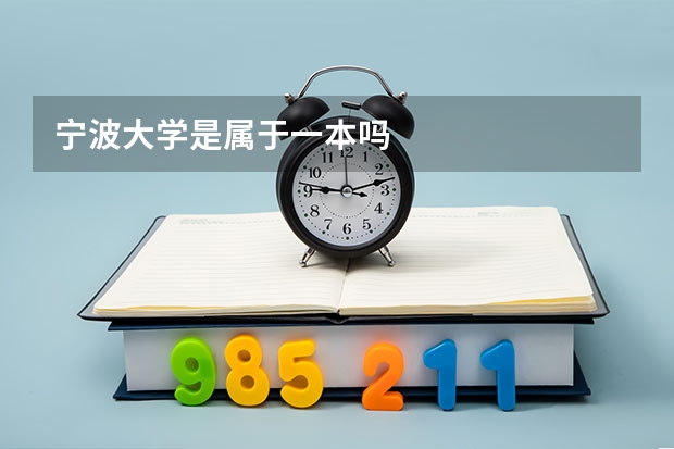 宁波大学是属于一本吗