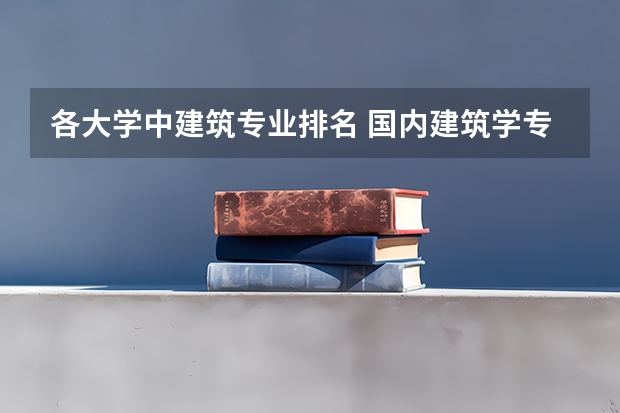 各大学中建筑专业排名 国内建筑学专业大学排名