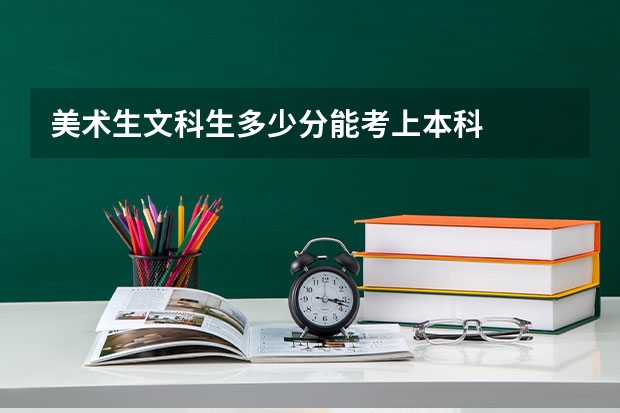 美术生文科生多少分能考上本科