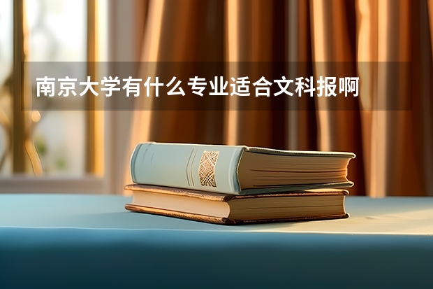 南京大学有什么专业适合文科报啊
