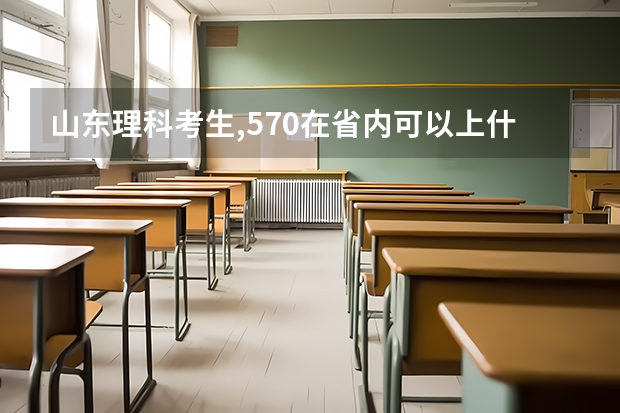 山东理科考生,570在省内可以上什么大学?
