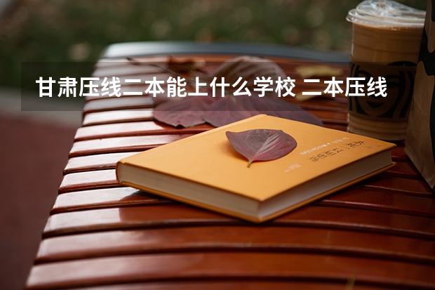 甘肃压线二本能上什么学校 二本压线生的最佳选择