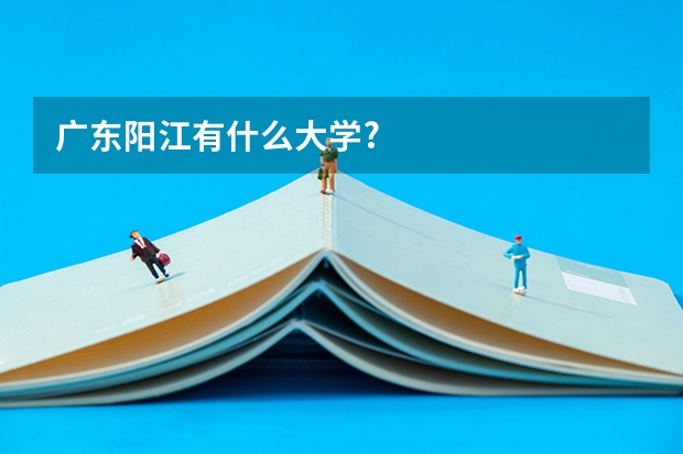 广东阳江有什么大学?