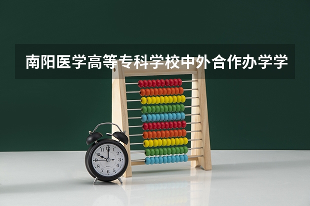 南阳医学高等专科学校中外合作办学学费多少钱一年