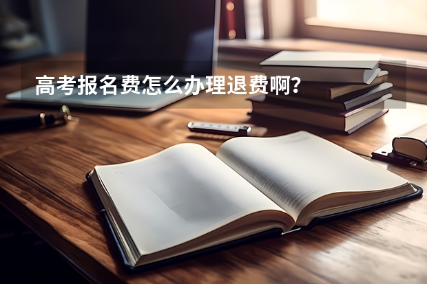 高考报名费怎么办理退费啊？