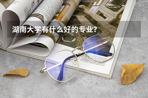 湖南大学有什么好的专业？