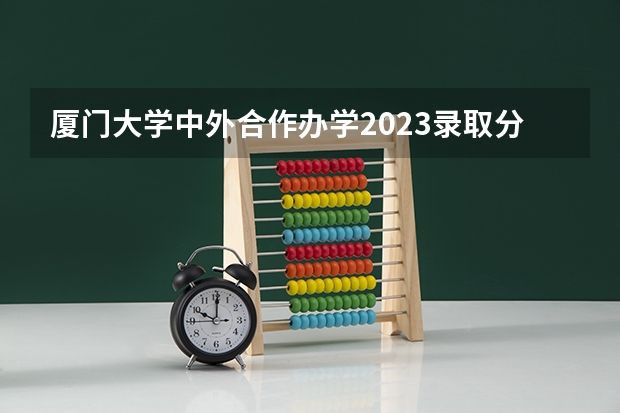 厦门大学中外合作办学2023录取分是多少