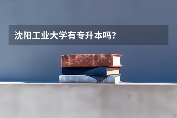 沈阳工业大学有专升本吗？