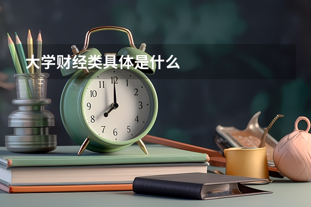 大学财经类具体是什么