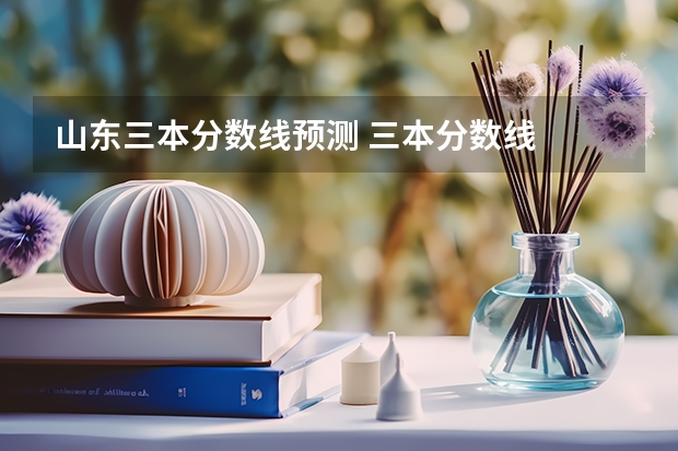 山东三本分数线预测 三本分数线