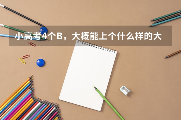 小高考4个B，大概能上个什么样的大学？