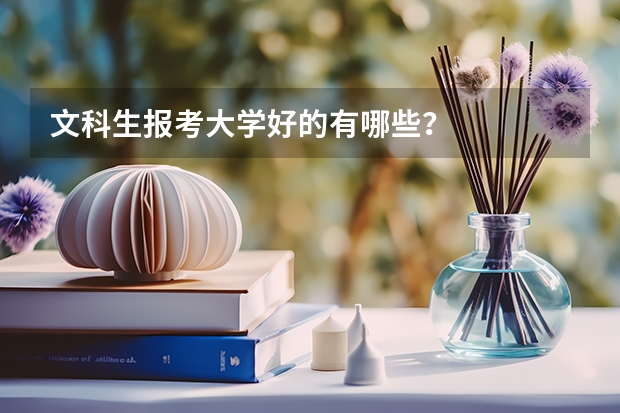 文科生报考大学好的有哪些？